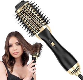 OKWISH Hete Lucht Föhnborstel Zwart review