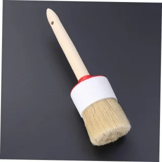 Olieborstel grillborstel - ronde haren borstel - 265 cm - beige