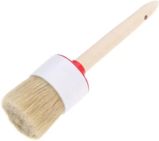 Olieborstel grillborstel - ronde haren borstel - 265 cm - beige