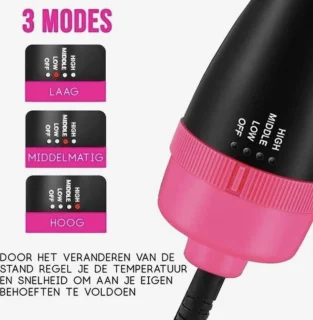 One Step 3-in-1 Keramische Föhnborstel Zwart