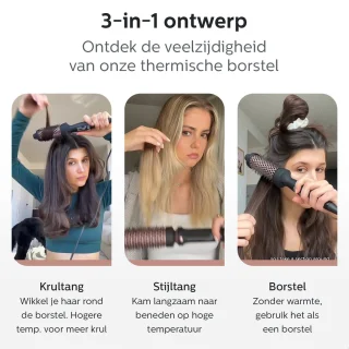 Oseera Thermal Brush Keramische Warmteborstel Roségoud/Zwart