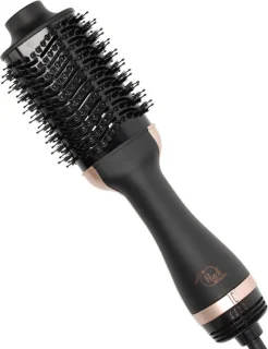Peach Beauty 3-in-1 Elektrische Föhnborstel Zwart