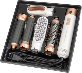 ProfiCare HAS 3132 Heteluchtborstel 4-in-1 Wit/Rosé