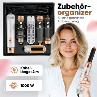 ProfiCare HAS 3132 Heteluchtborstel 4-in-1 Wit/Rosé