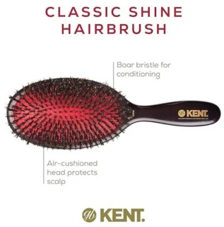 Pure Black Bristle Haarborstel Medium