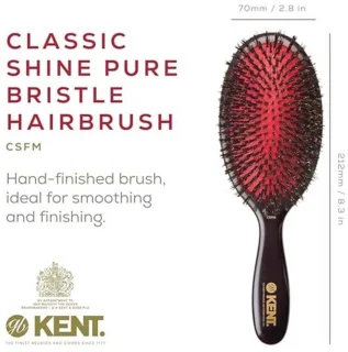 Pure Black Bristle Haarborstel Medium