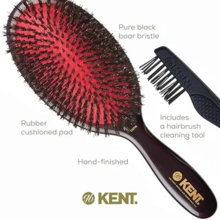 Pure Black Bristle Haarborstel Medium