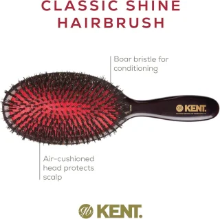 Pure Black Medium Haarborstel