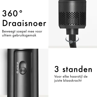 QFLEX PRO Airstyler Multistyler inclusief opbergbox en haarclips