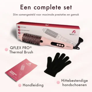 QFLEX PRO Thermal Brush 38mm Warmteborstel met 10 Warmtestanden