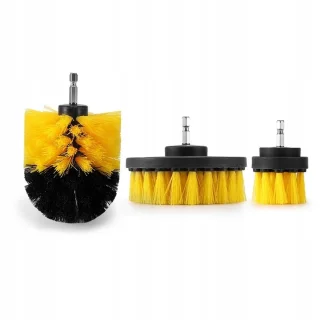 Reinigingsborstels voor boormachine, nylon, 3 stuks