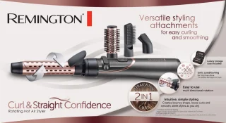 Remington AS8606 Curl & Straight Roterende Föhnborstel