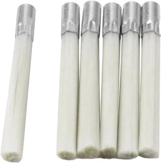 Reservepunten vezelborstel 6 stuks wit
