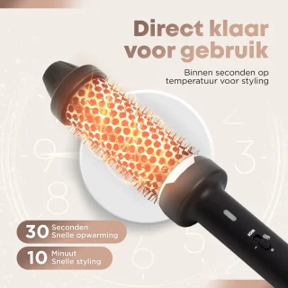 Revamp Revamp Keramische Krulborstel 40 mm Zwart