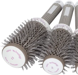 Ronde haarborstelset, multi-kleur, 5 stuks