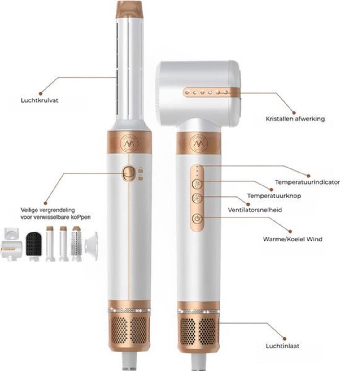 Wat vinden we goed aan de RoyaLuxe Velours Max 7-in-1 Airstyler