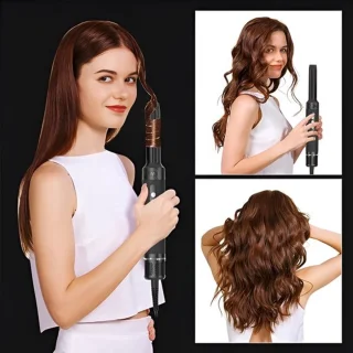 RoyaLuxe Velours Max 7-in-1 Airstyler Zwart