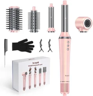 Roze Airstyler 5-in-1 multistyler met föhnborstel
