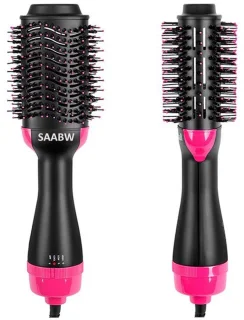 SAABW Magic Hair-Brush 3-in-1 Föhnborstel Roze/Zwart