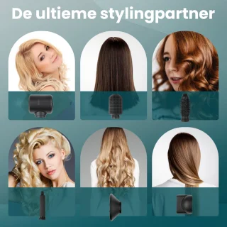 Saaf 7-in-1 Fohnborstel Set Zwart