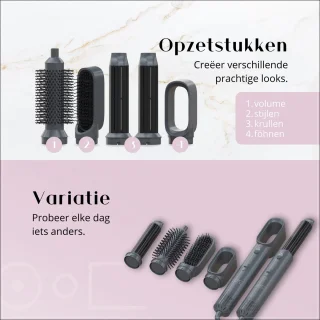 Samlux 5-in-1 Fohnborstel Set