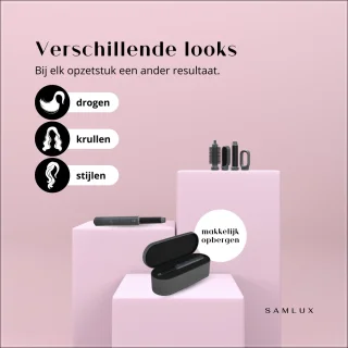 Samlux 5-in-1 Fohnborstel Set