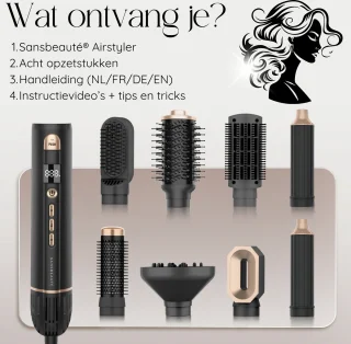 Sansbeauté 8-in-1 Airstyler Multistyler