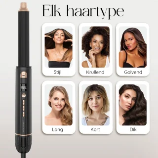 Sansbeauté 8-in-1 Airstyler Multistyler met Diffuser en Opbergdoos