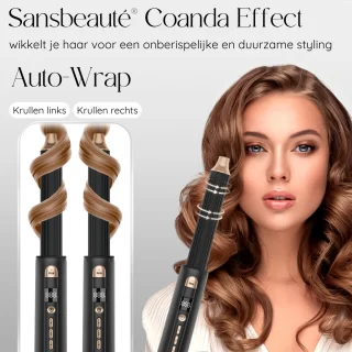 Sansbeauté 8-in-1 Airstyler Multistyler met Diffuser en Opbergdoos