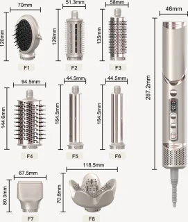 SEPH Airstyler 8-in-1 Multistyler inclusief 8 Opzetstukken