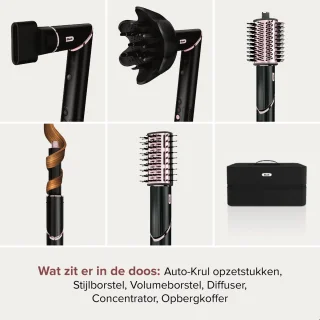 Shark FlexStyle HD440EU 5-in-1 Föhn en Multistyler Zwart/Rose
