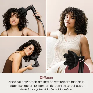Shark FlexStyle HD440EU 5-in-1 Föhn en Multistyler Zwart/Rose