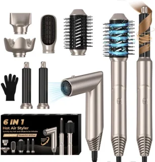 SnelShoppen 6-in-1 air styler brush