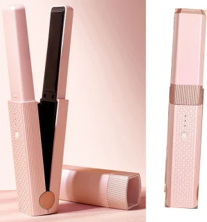 SnelShoppen draadloze mini reis föhnborstel roze