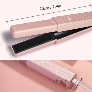 SnelShoppen draadloze mini reis föhnborstel roze