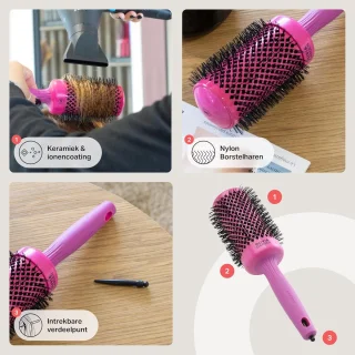 SnelShoppen - professionele ronde keramische föhnborstel