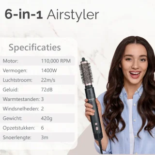 Soosia 6-in-1 Airstyler Multistyler