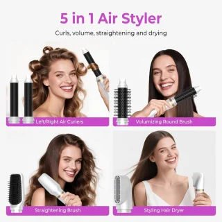 Stylingborstel 5-in-1 Wit