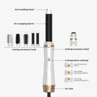 Stylingborstel 5-in-1 Wit