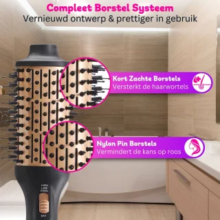 TabaTaba 4-in-1 Multistyler Zwart/Goud 1200W