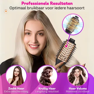TabaTaba 4-in-1 Multistyler Zwart/Goud 1200W