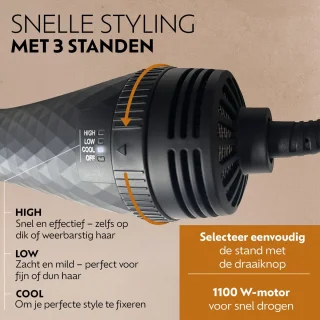 Ted Hilley DuoStyle® Titanium Airstyler - Föhn- en Warmteborstel
