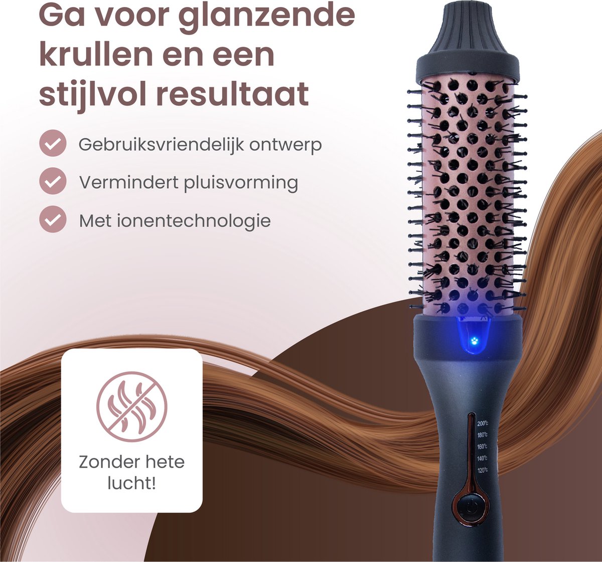 Wat vinden we goed aan de Thermal Brush Pro 38mm Warmteborstel Inclusief Accessoires