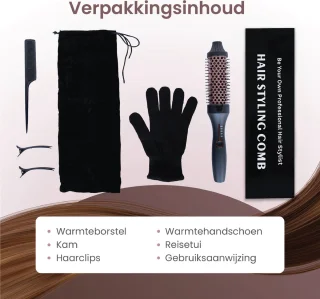 Thermal Brush Pro 38mm Warmteborstel Inclusief Accessoires