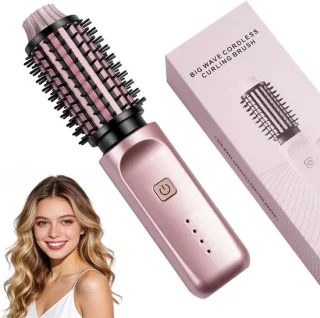 Thermische borstel 38 mm roze