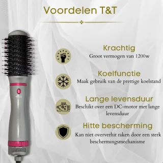 Timmers Trading 4-in-1 Multi Styling Föhnborstel