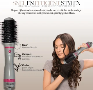 Timmers Trading 4-in-1 Multi Styling Föhnborstel