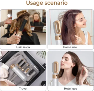 Treasurebycb Airstyler 5-in-1 Multistyler Creme White Gold