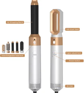 Treasurebycb Airstyler 5-in-1 Multistyler Creme White Gold