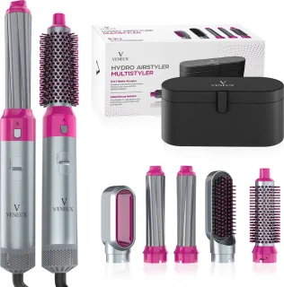 VENEUX® 5-in-1 Airstyler Föhnborstel Grijs